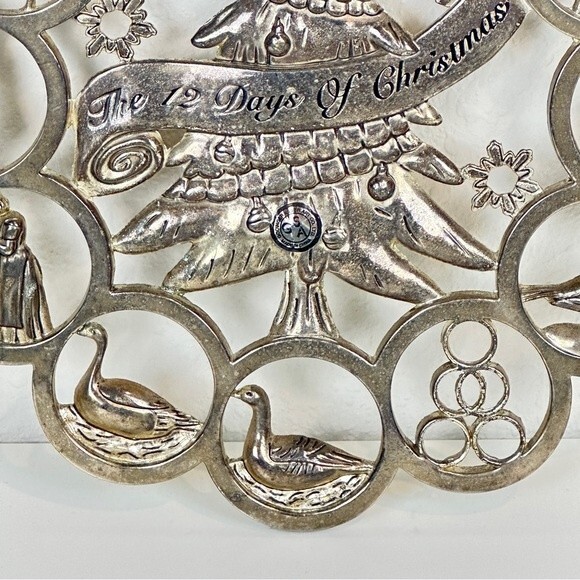 Godinger Silver Art Co 12 Days of Christmas Trivet - Picture 4 of 8